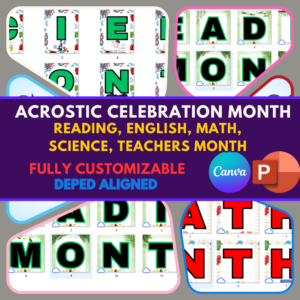 ACROSTIC CELEBRATION MONTH